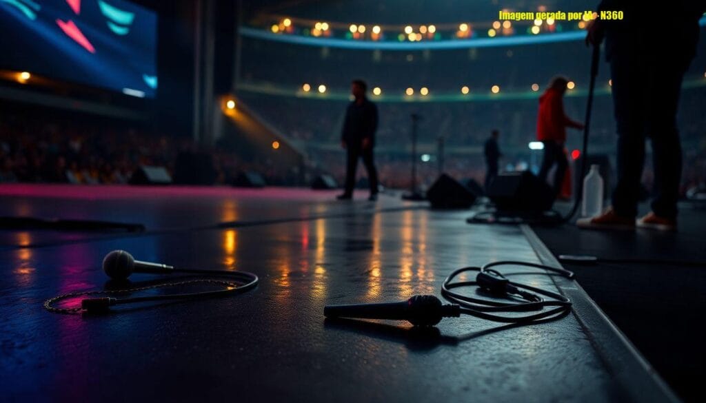 Shakira cai de palco em show em El Salvador
