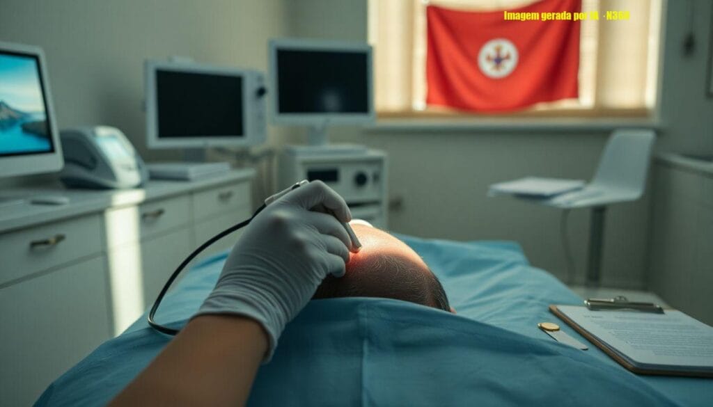 Lula passa por cauterização no couro cabeludo