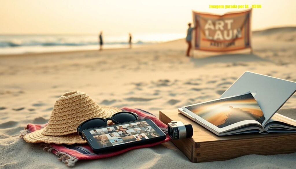 Carolina Dieckmann renova bronzeado na praia aos 47