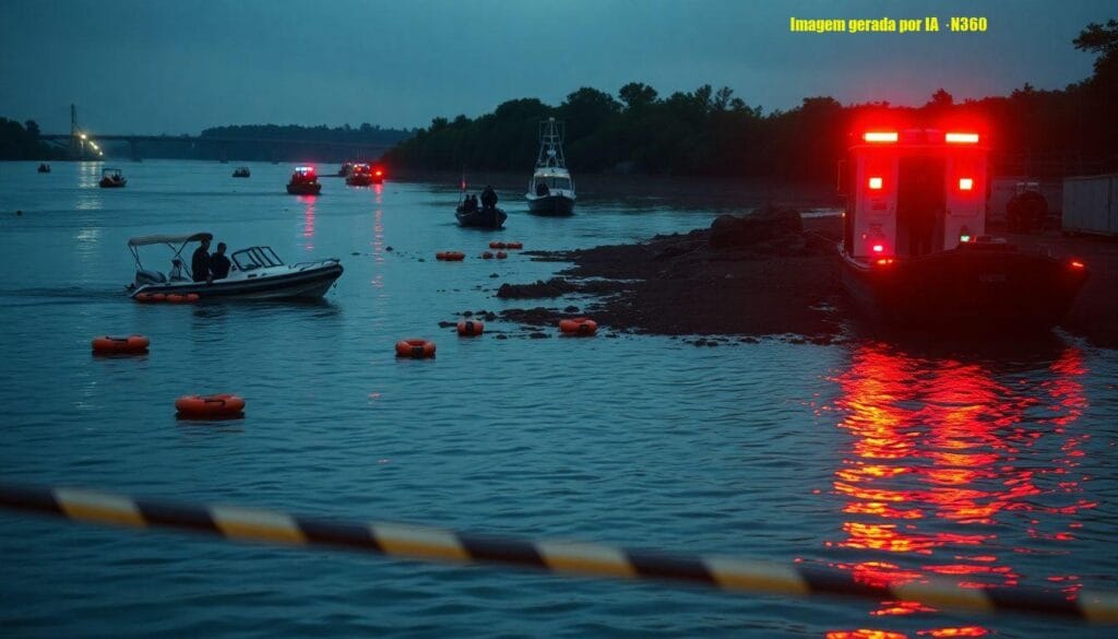 Morte confirmada em naufrágio no Encontro das Águas