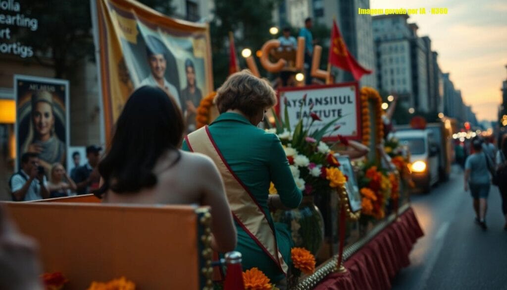 Mooca desfila com Erika Hilton e faixa 'presidenta'