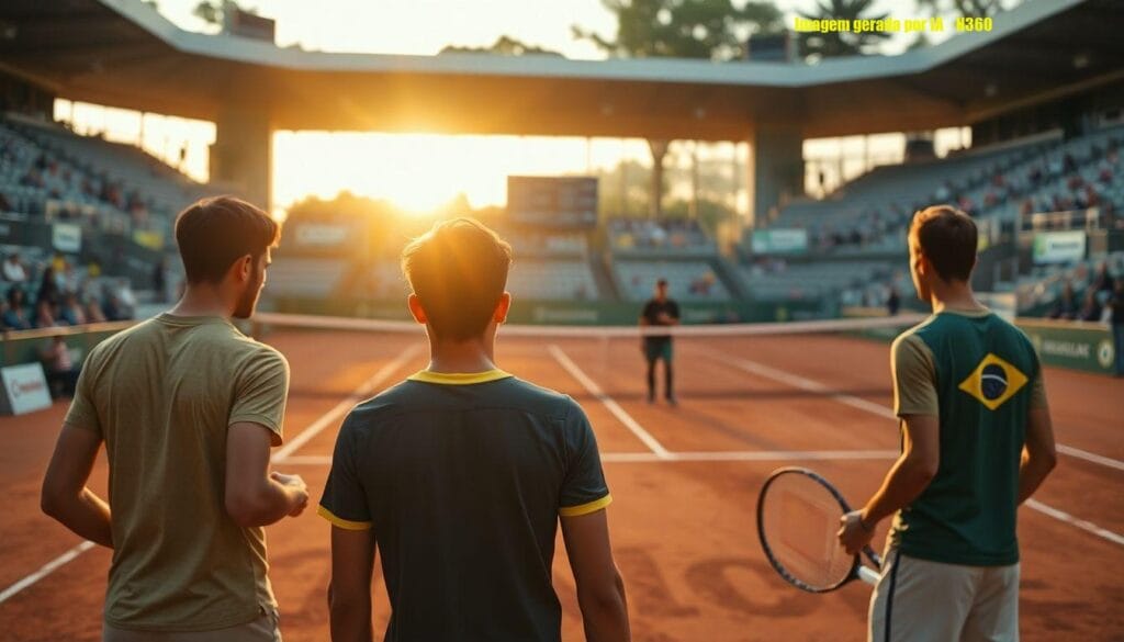 Monteiro, Boscardin e Marcondes no quali do Rio Open