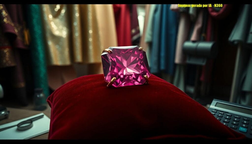 Rosas de Ouro afirma turmalina de 70 ct em fantasia dourada