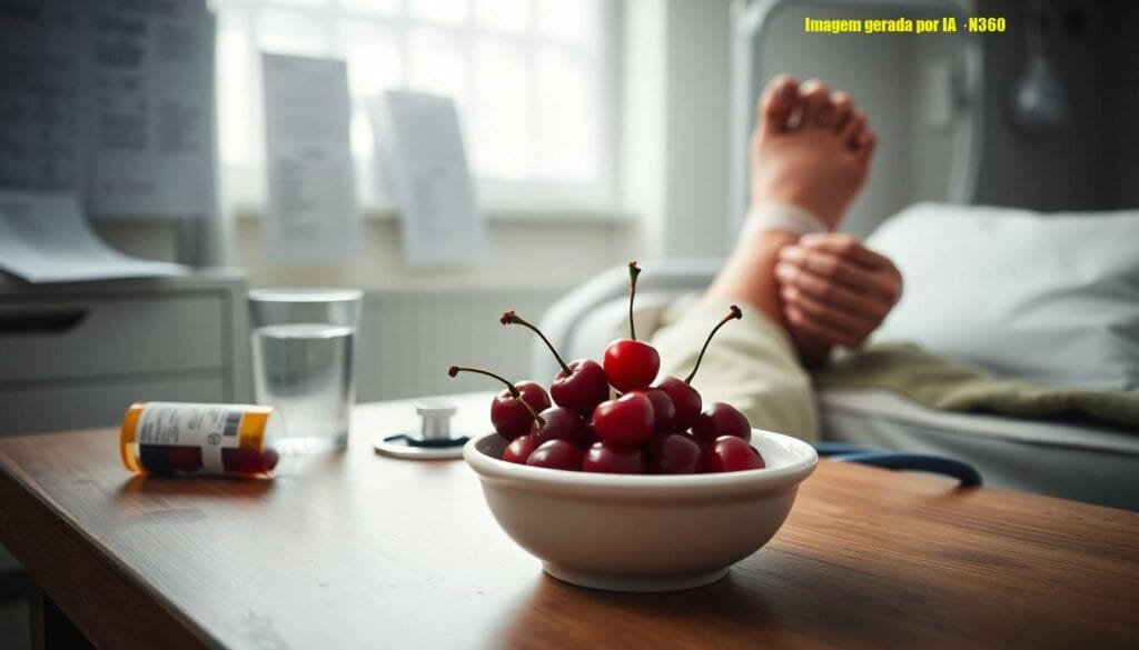 Cerejas e a gota: o que dizem as evidências