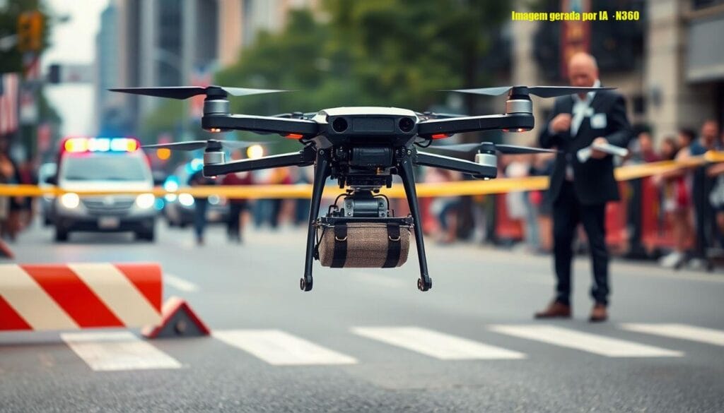 Anac notifica Portela e Liesa por drone tripulado