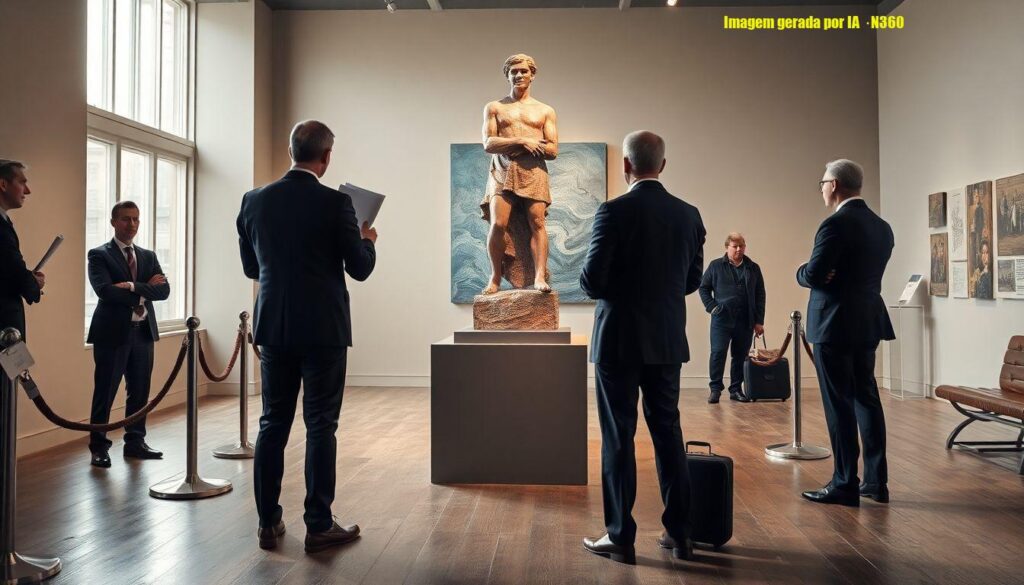 Escultura reaparece em galeria e provoca disputa em 'Três Graças'