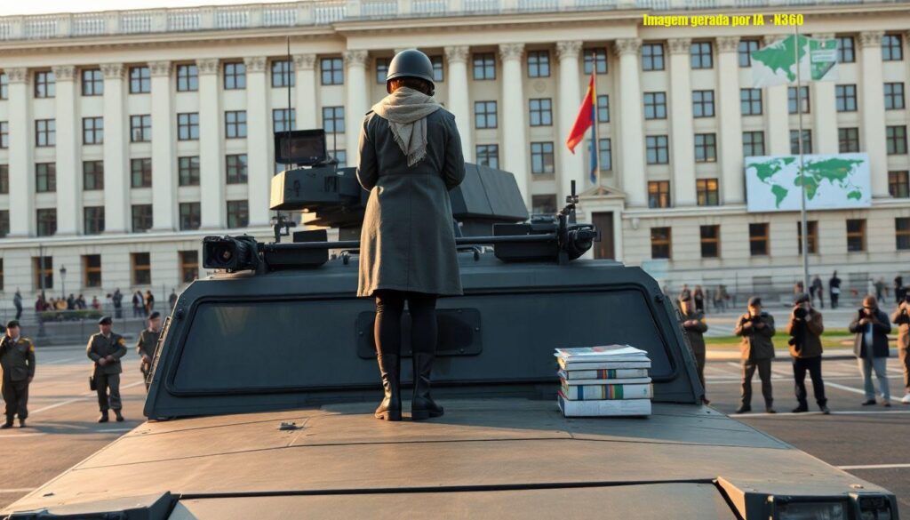 Filha de Kim Jong Un aparece dirigindo tanque em imagens oficiais