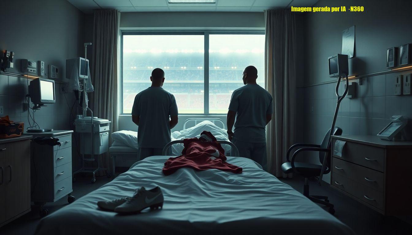 Jogadores do Grêmio visitam Marlon no hospital