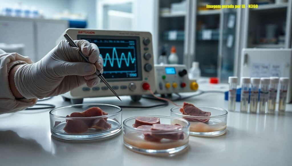 Tecido cerebral de rato mostra sinais após descongelamento