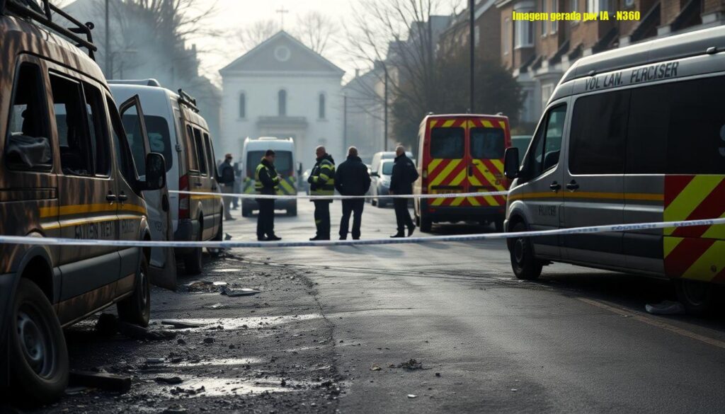 Quatro ambulâncias são incendiadas em Londres