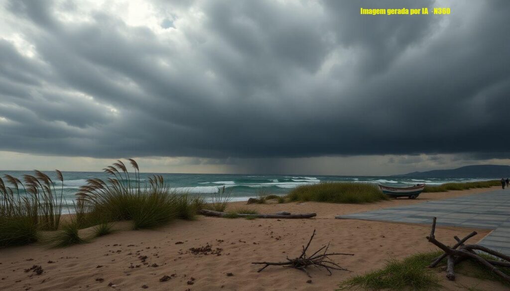 Risco de temporais no RS por baixa pressão que pode virar ciclone