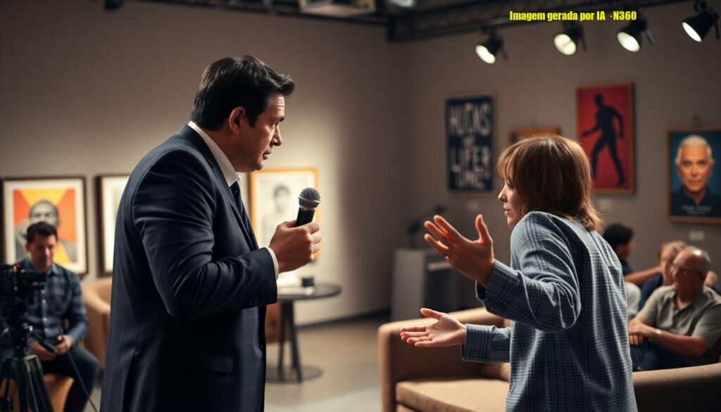 Tadeu Schmidt repreende Ana Paula no Sincerão