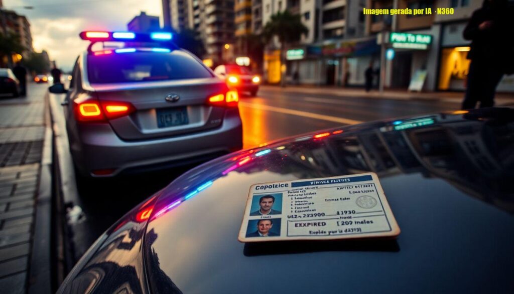 Senador autuado por dirigir sem placa e com giroflex em SP