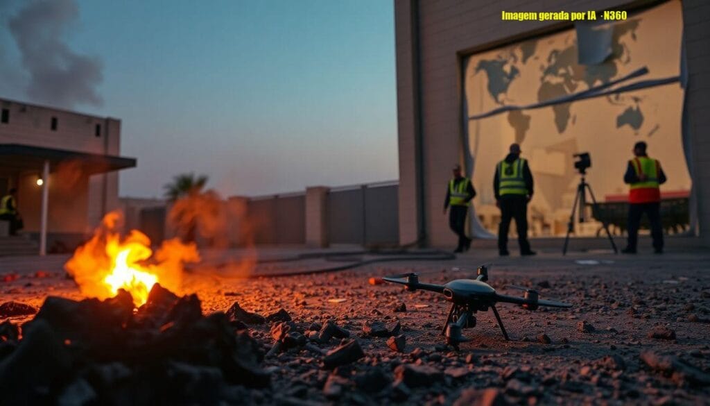 Incêndio atinge embaixada dos EUA em Riade