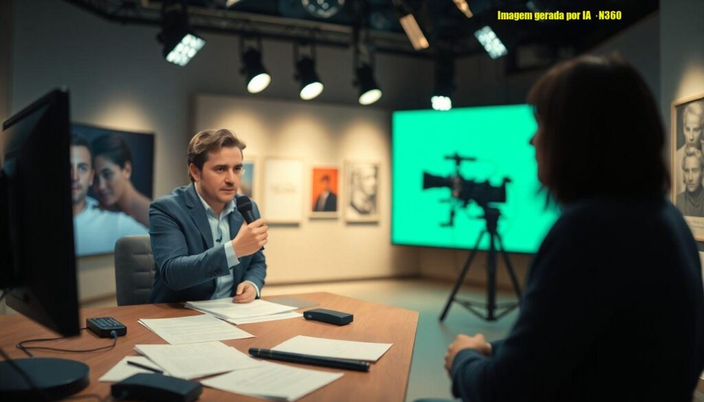 Apresentador erra nome do namorado ao vivo e se corrige