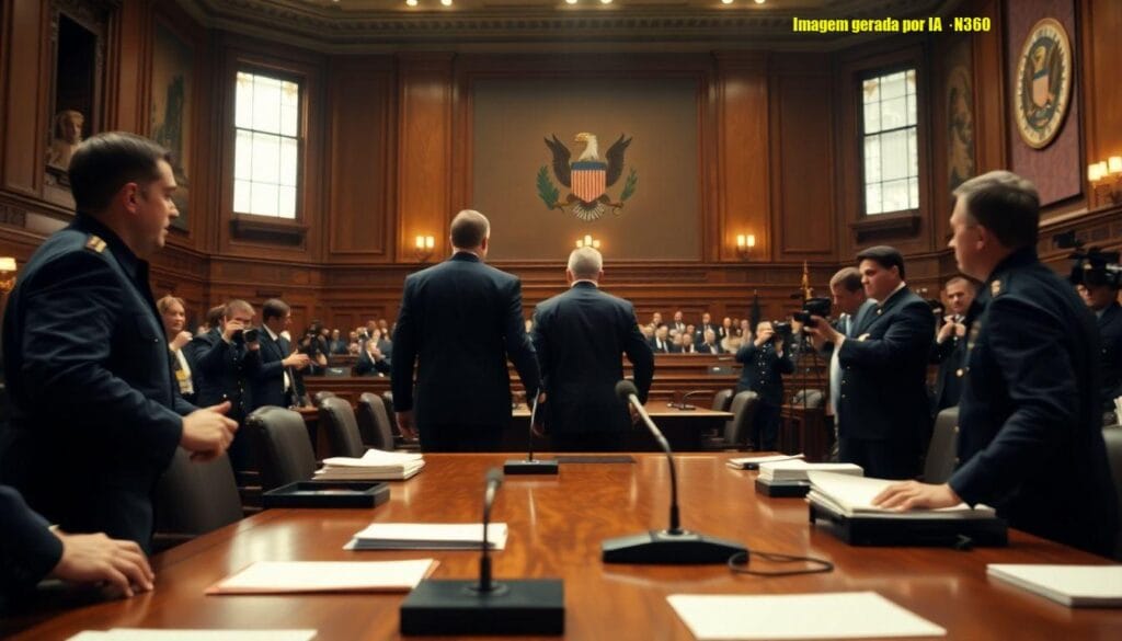 Veterano é retirado de audiência no Capitólio