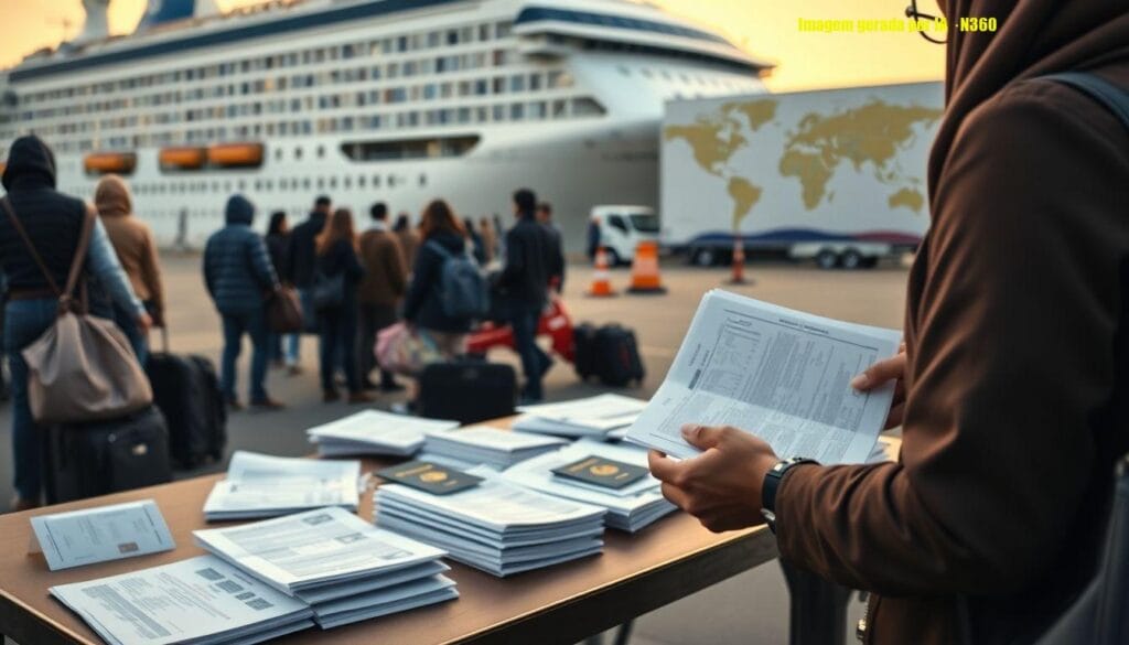 Paranaenses deixam Dubai após dias retidos em transatlântico