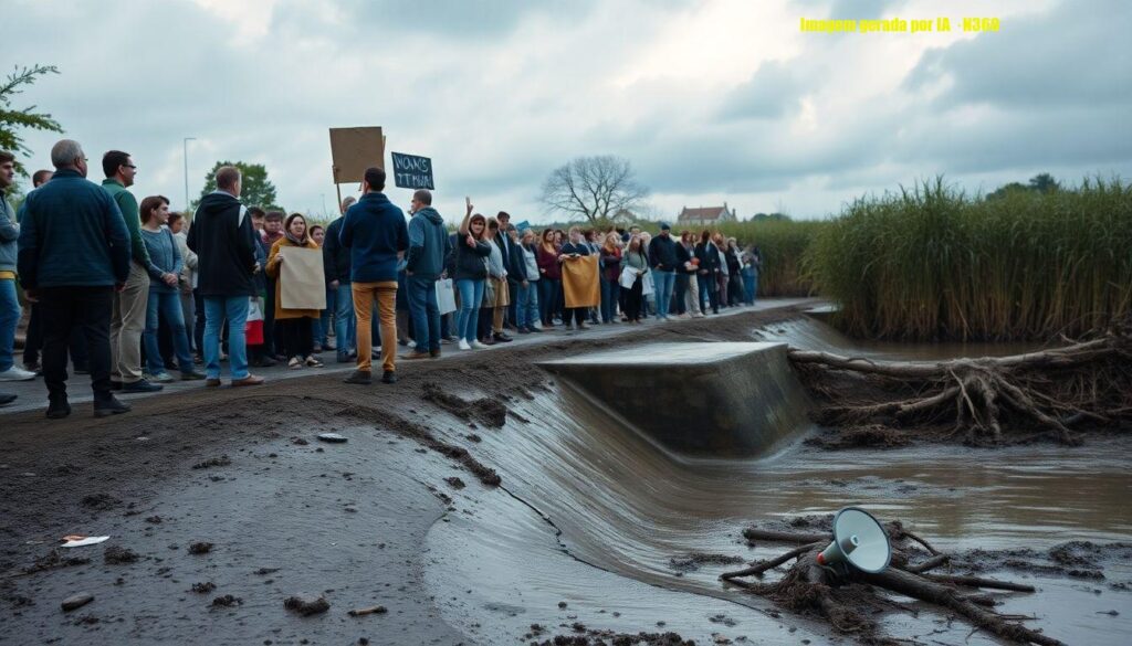 Moradores protestam em defesa da Serrinha do Paranoá