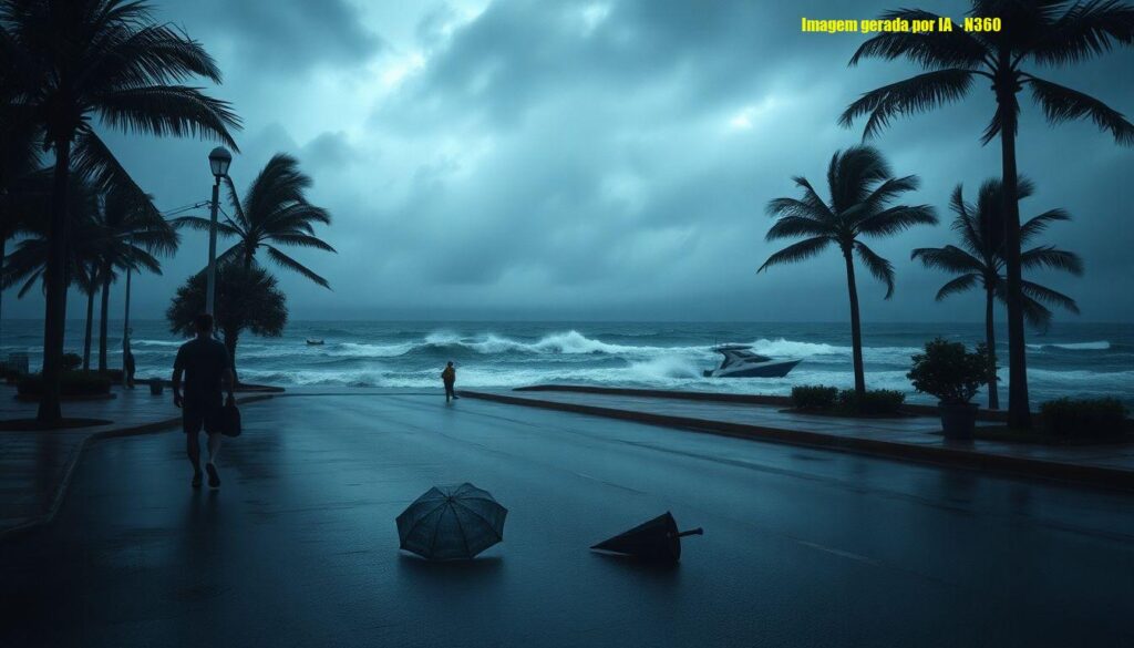 Frente fria e ciclone alteram o tempo no Brasil