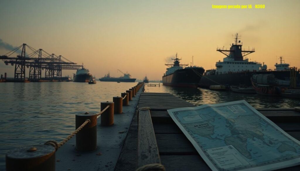 Iraque suspende operações em portos de petróleo