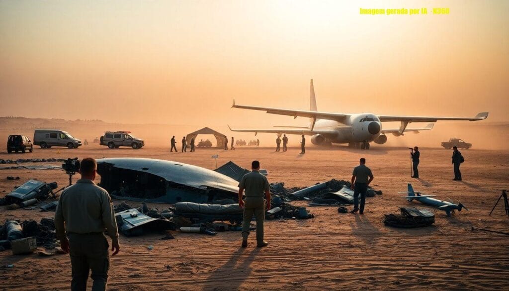 KC-135 dos EUA cai no oeste do Iraque