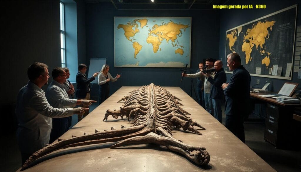 Nova espécie gigante de réptil marinho no Marrocos