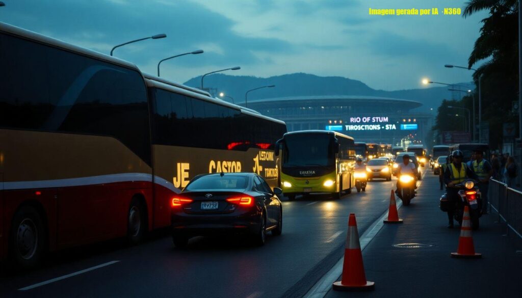 Árbitros presos no trânsito atrasam clássico Botafogo x Flamengo