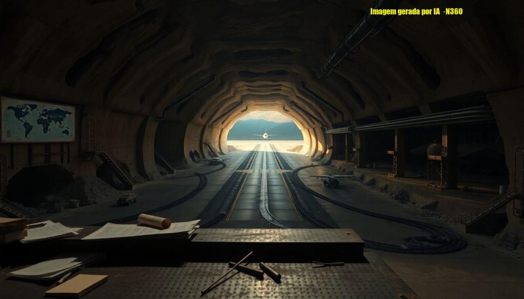 Base aérea subterrânea do Irã abriga caças e drones