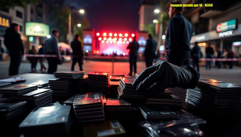 Polícia prende cinco com 95 cartões no show de Luan