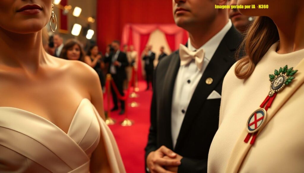 Oscar 2026: artistas usam broches contra o ICE