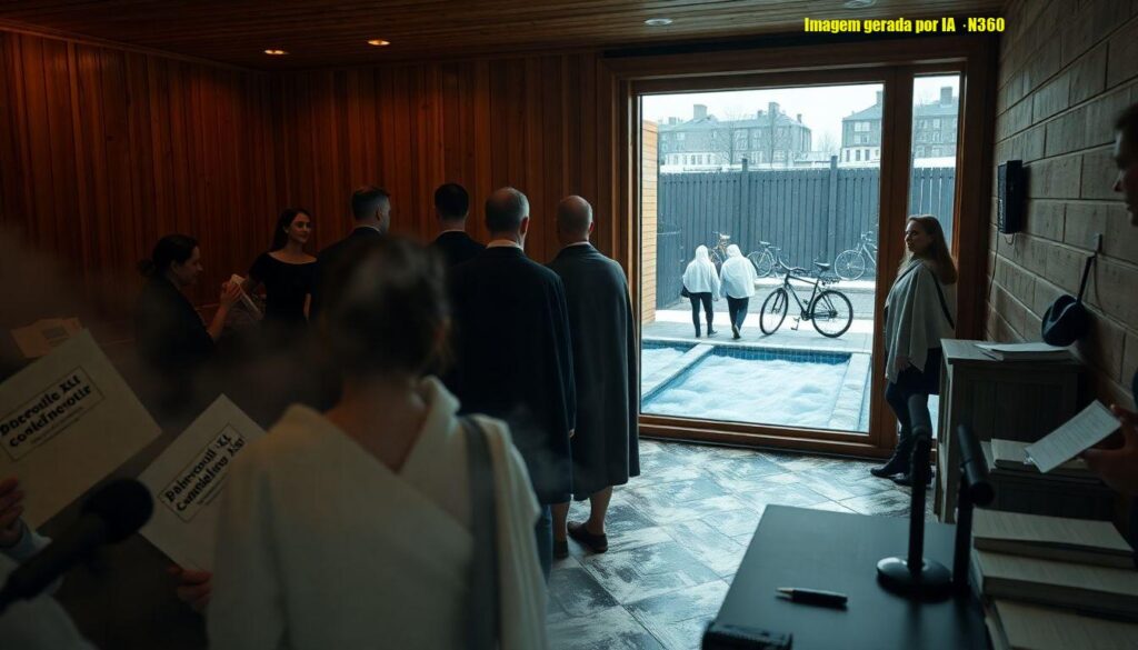 Candidatos dinamarqueses buscam eleitores em saunas