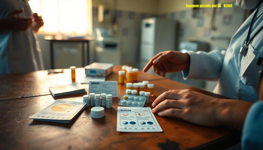 Médico ilustra receitas para pacientes com baixa leitura