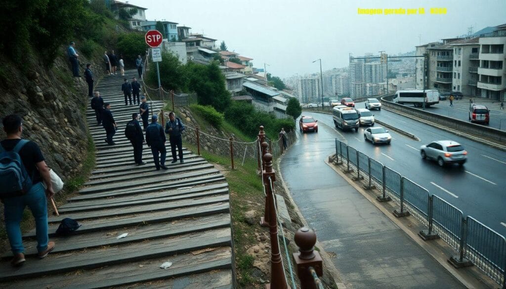 Turistas ilhados em tiroteio no Morro Dois Irmãos