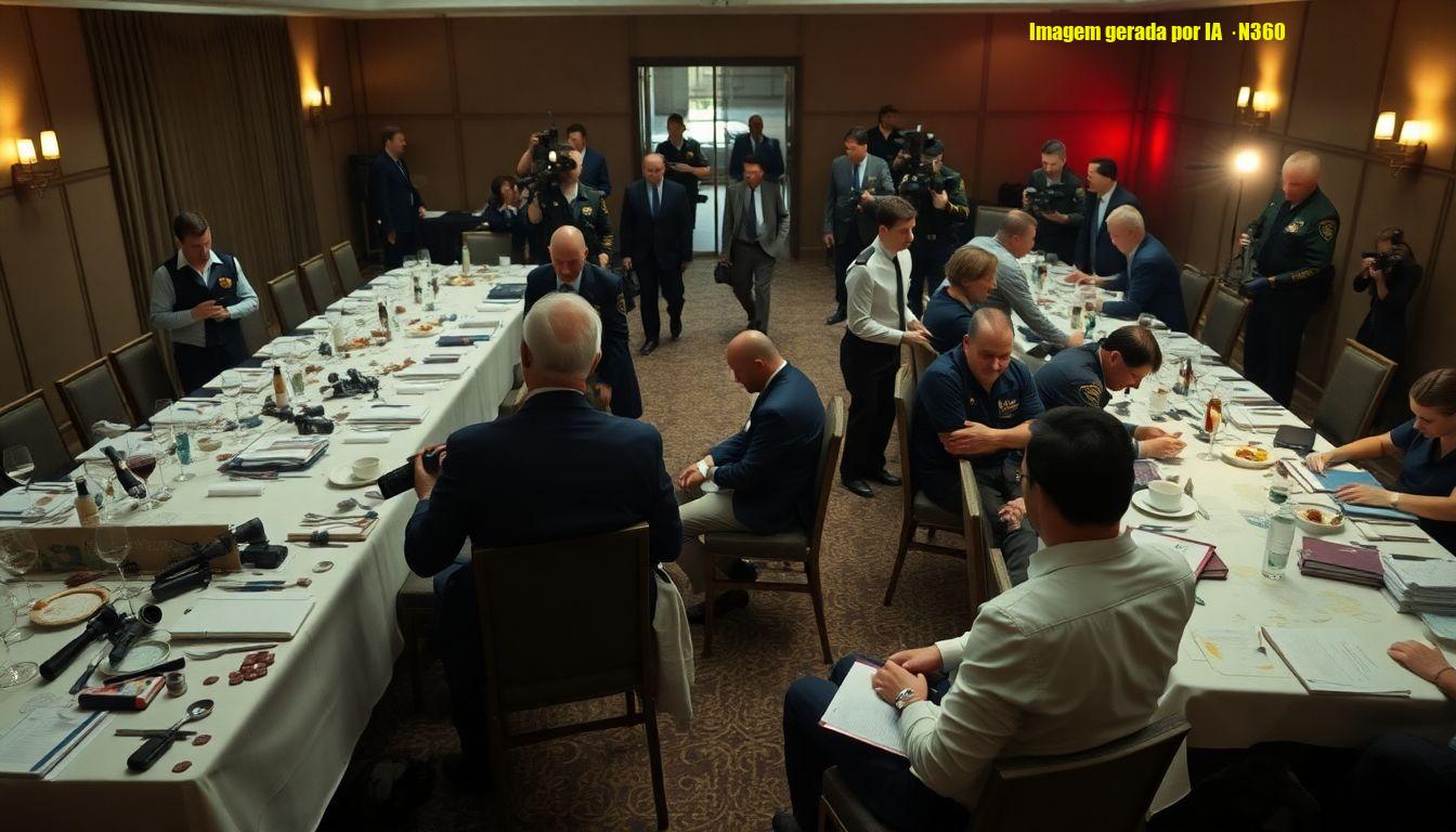 Trump é retirado após tiroteio em jantar