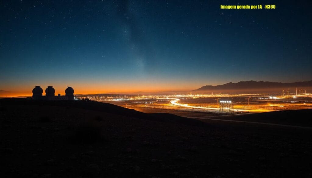 Poluição luminosa ameaça céus do Atacama