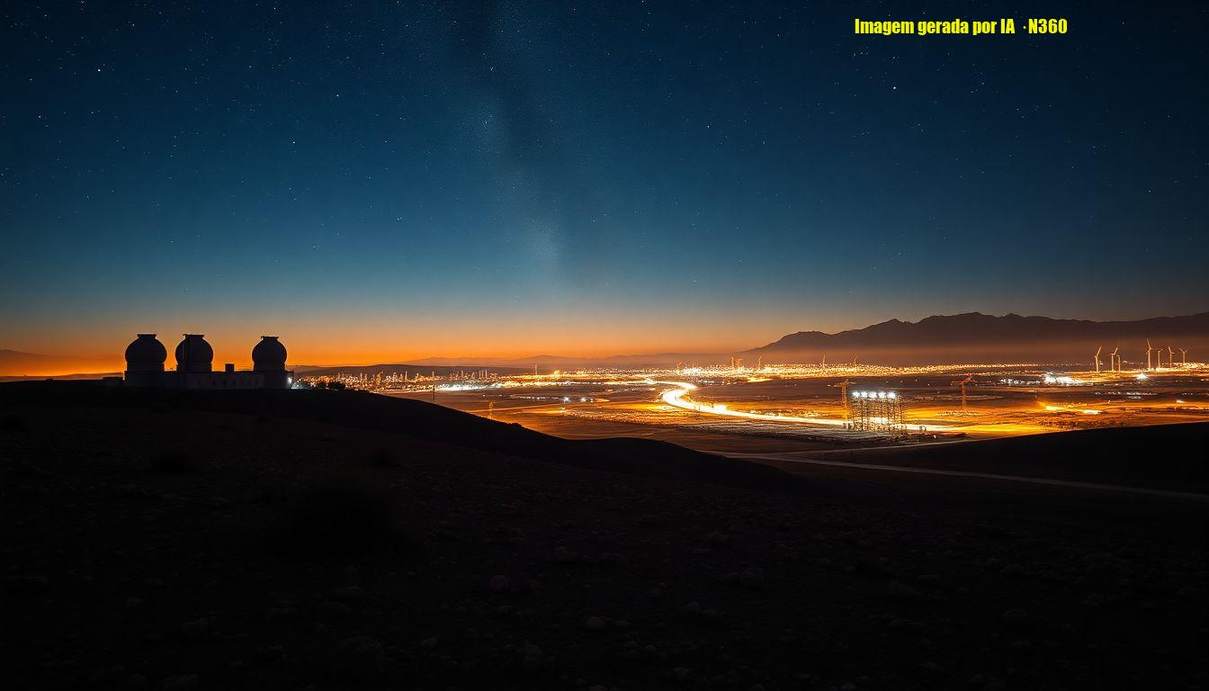 Poluição luminosa ameaça céus do Atacama