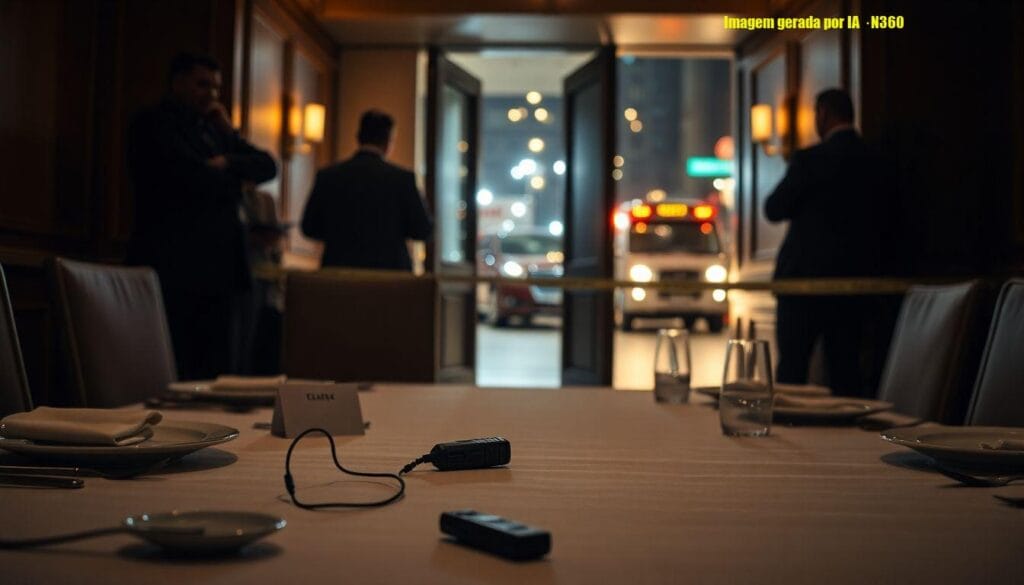 Como o atirador se aproximou de Trump no jantar