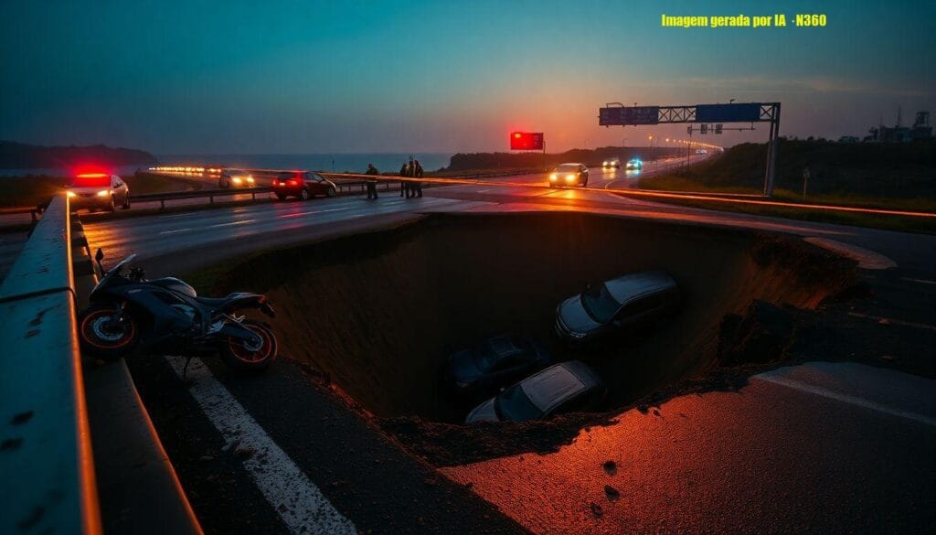 Trecho duplicado da CE-025 desmorona e mata homem