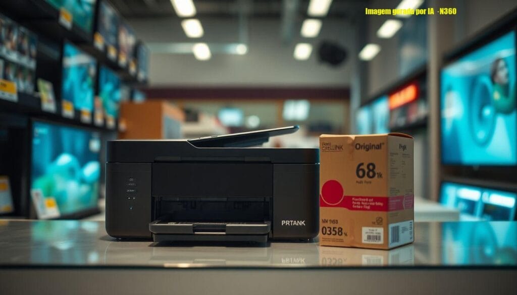 Impressora HP com tanque e tinta inclusa por R$ 833