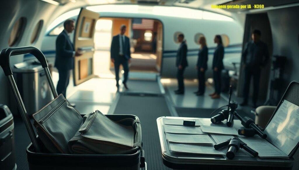 PF apura bagagens sem inspeção em voo com Hugo Motta