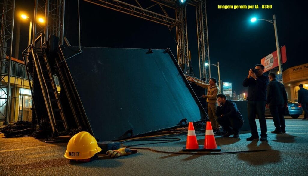 Palco em Copacabana: técnico pode responder por homicídio