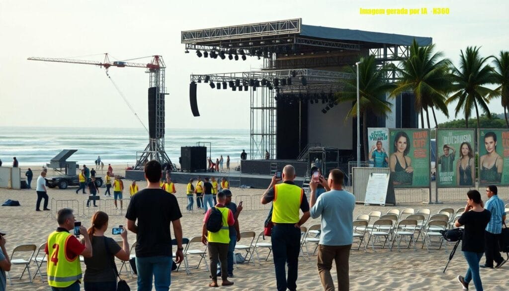 Shakira chega ao Rio para show em Copacabana