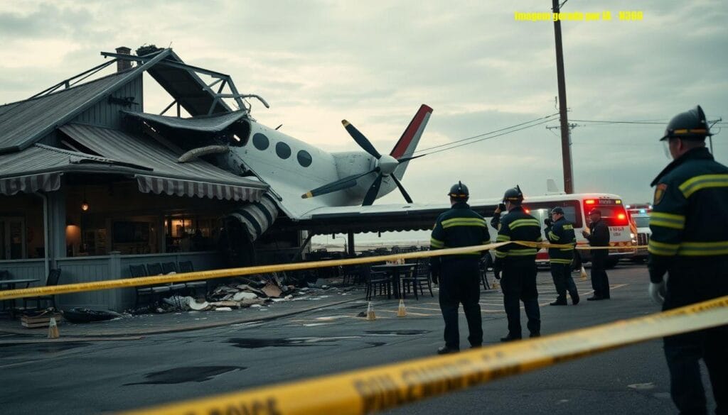 Avião cai sobre restaurante em Capão da Canoa; 4 mortos