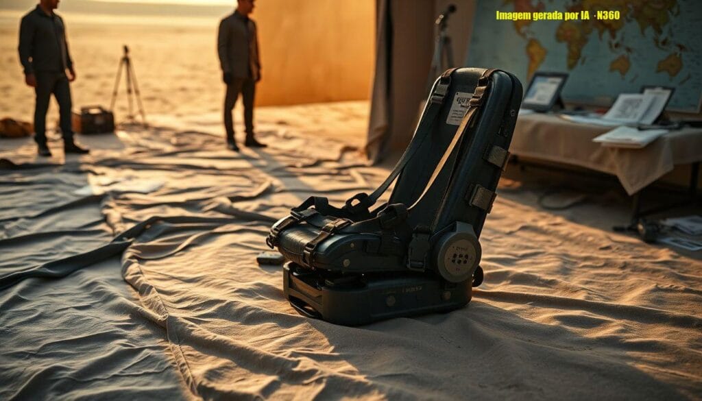 Imagem mostra possível assento ejetável de caça abatido no Irã