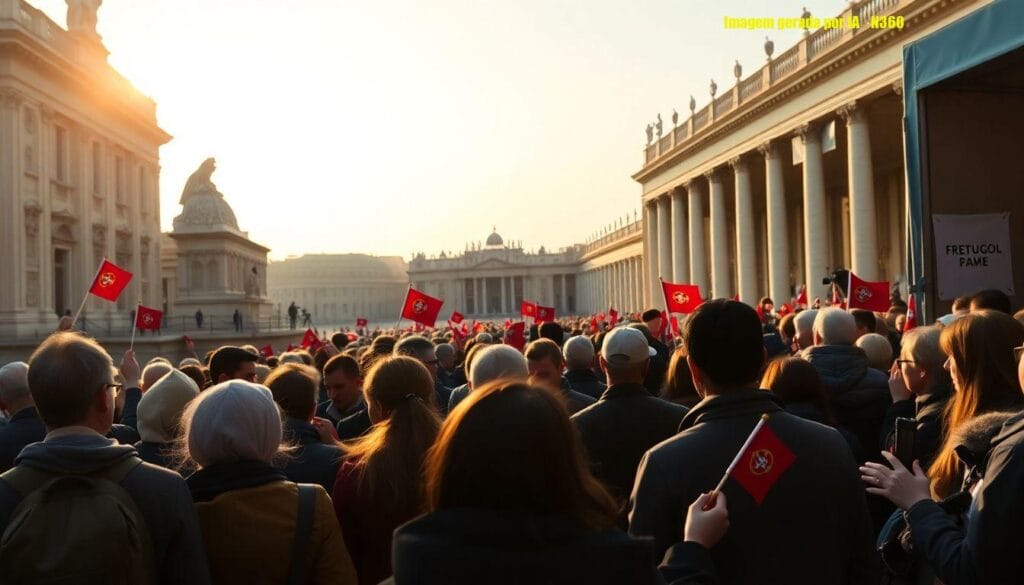 Leão XIV saúda em português e pede paz na Páscoa