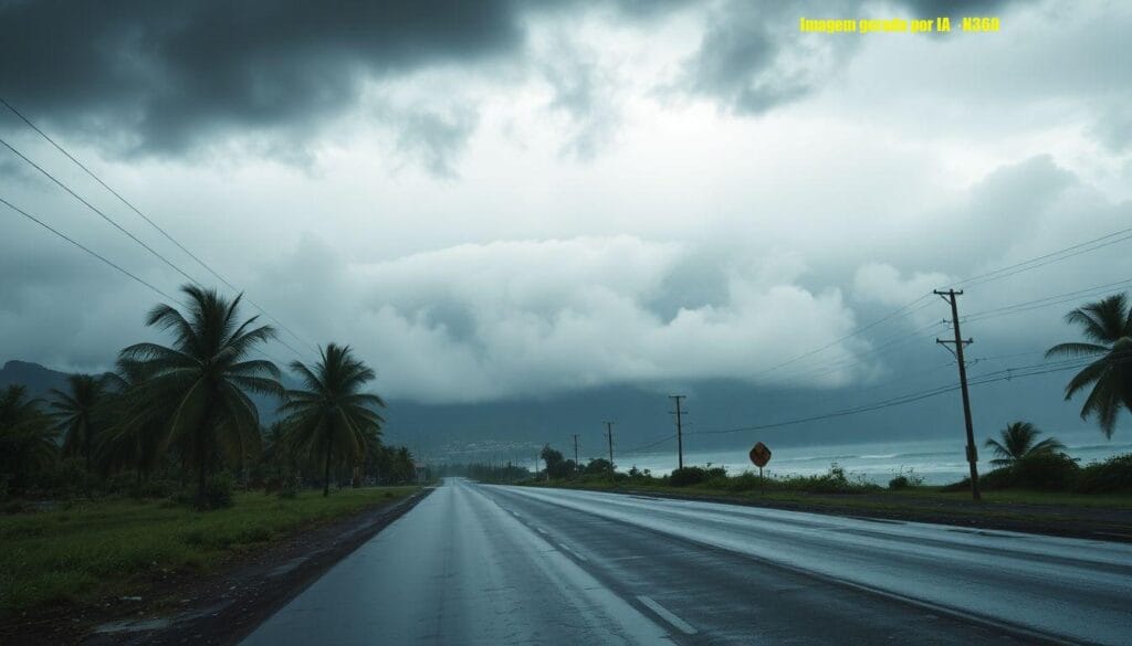 Chuvas e ventos severos atingem cidades do Sul