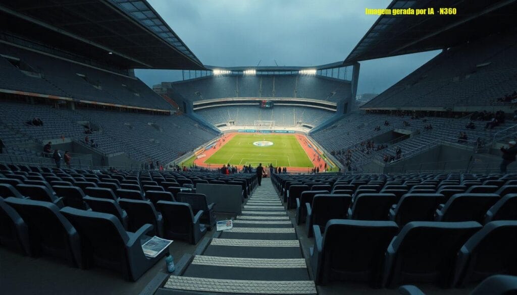 Às moscas: público reduzido em Boston River x São Paulo