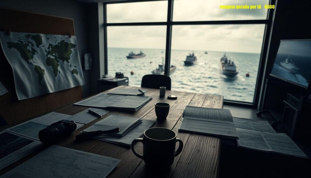 Navios rumam ao Estreito de Ormuz com diálogos Irã-EUA