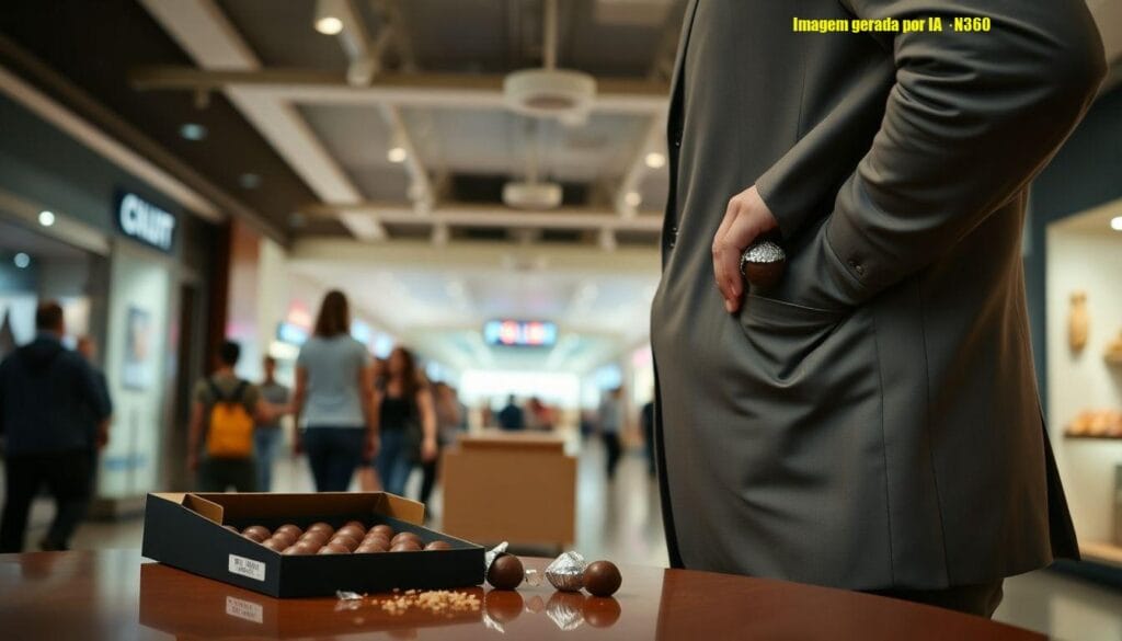 Delegado da PF é flagrado furtando trufas em shopping