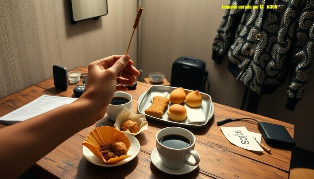 Shakira prova comidas do Brasil e brinca antes do show